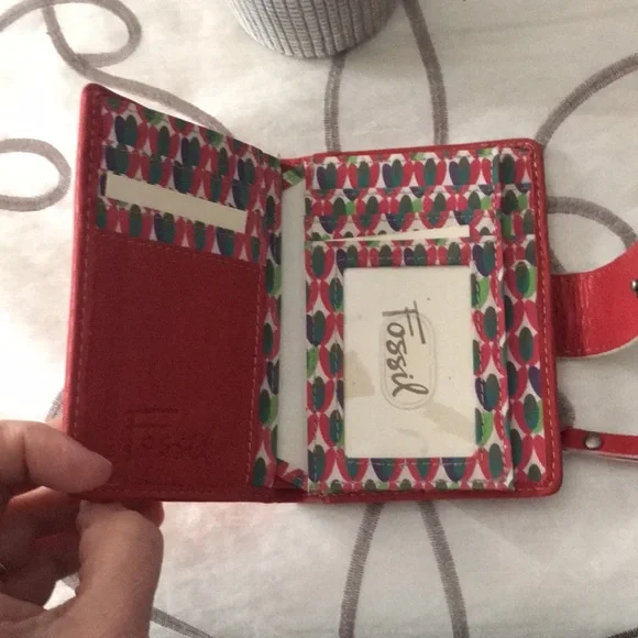 Fossil Wallet with Button Closure - Picture 3 of 6
